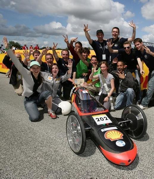 Zweiter im Gesamt-Ranking: Das Team Schluckspecht der Hochschule Offenburg mit 3198 Kilometer mit einem Liter Kraftstoff.